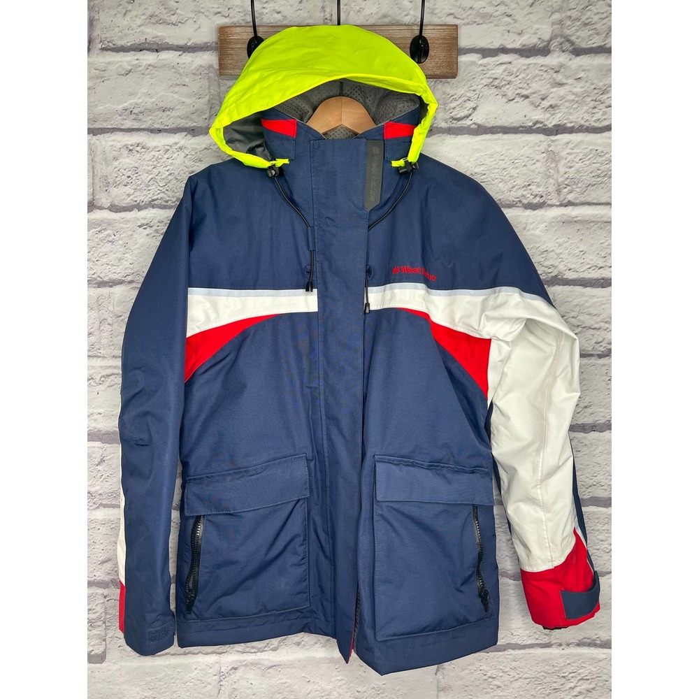 WEST MARINE Men's M Third Reef Jacket Fishing Full Zip Nylon Sailing Waterproof